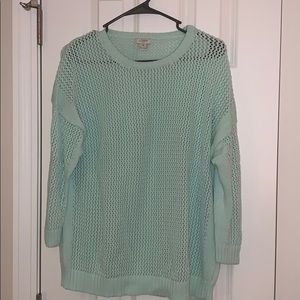 NWOT j crew mint green sweater